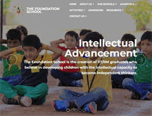 Tablet Screenshot of foundationschoolindia.com